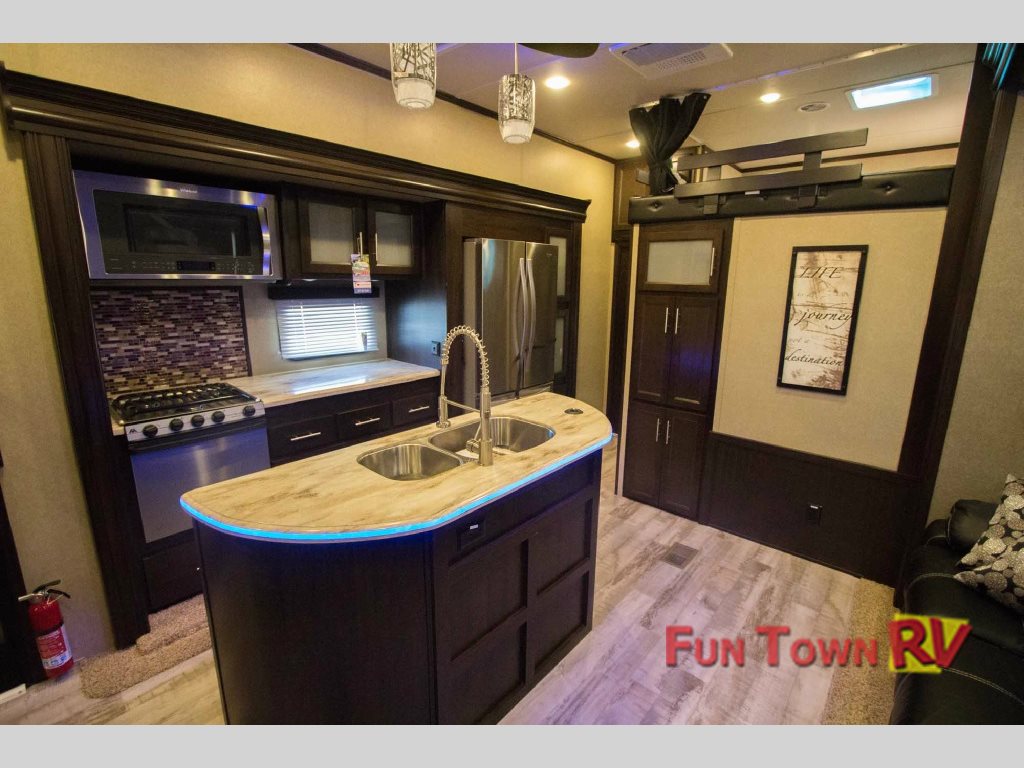 Forest River XLR Thunderbolt Toy Hauler Fifth Wheel Kitchen