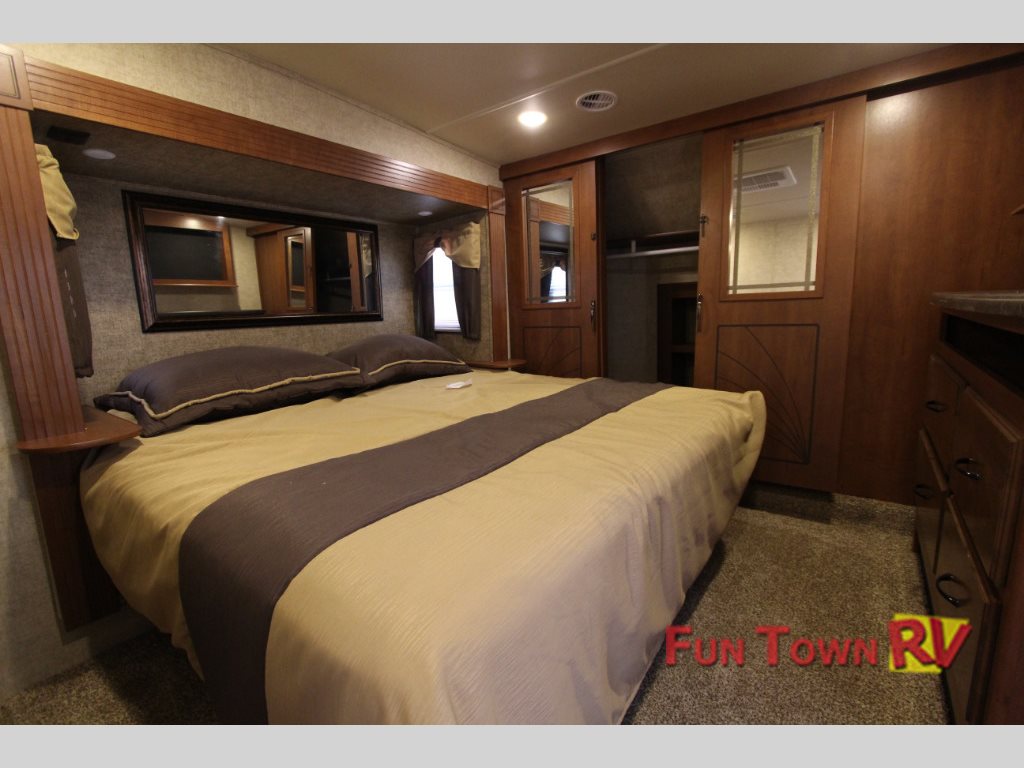 Forest River Sandpiper 380BH5 fifth wheel Master Bedroom