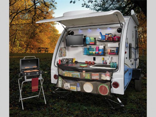 Forest River R-Pod Travel Trailer Rear Garage