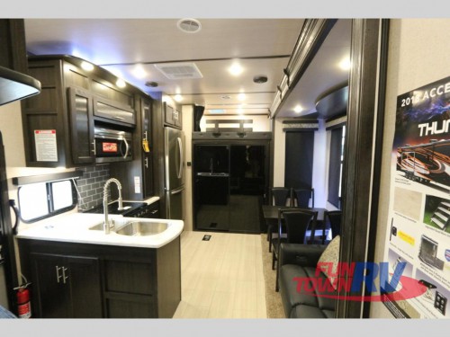 XLR Thunderbolt Fifth Wheel Toy Hauler Interior